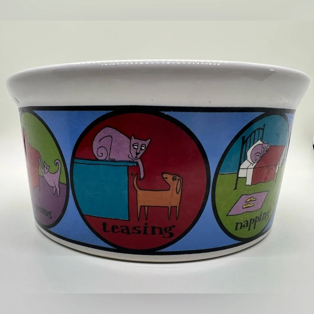 Ursula Dodge large stoneware cat dish